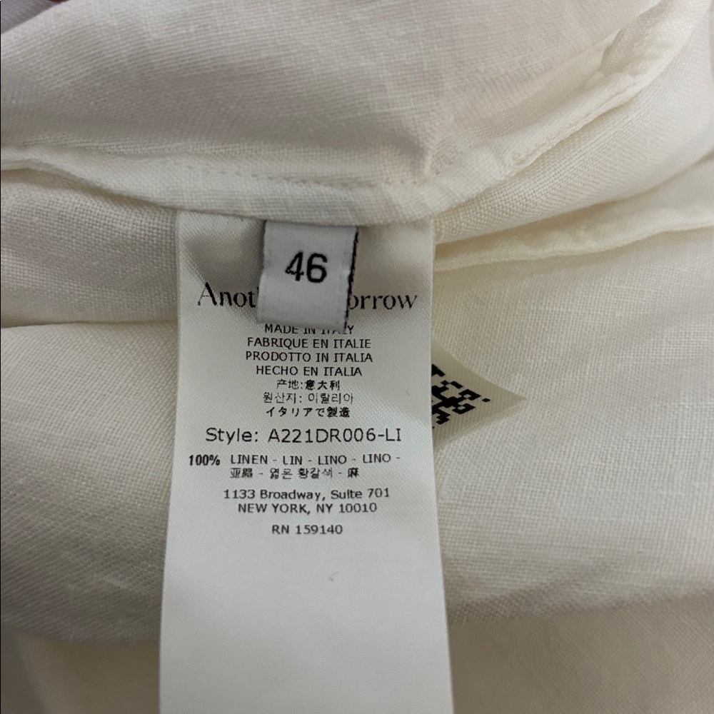 Another Tomorrow Gathered Summer Linen Maxi Dress Low Back Large - Picture 12 of 14